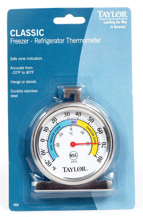 Taylor Analog Refrigerator Thermometer -20 To 80