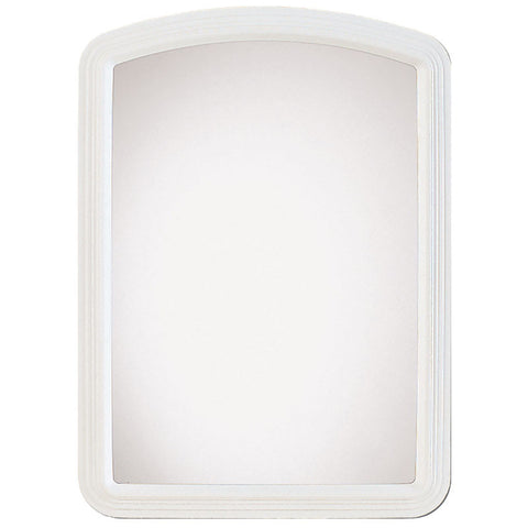 Renin 20-0410 Macau Framed Mirror, 22 in W, 16 in H, Rectangular, Plastic Frame, White Frame, Pack of 6