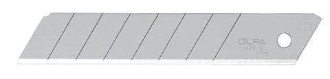 OLFA 5009 Knife Blade, 18 mm, Carbon Steel, 8-Point