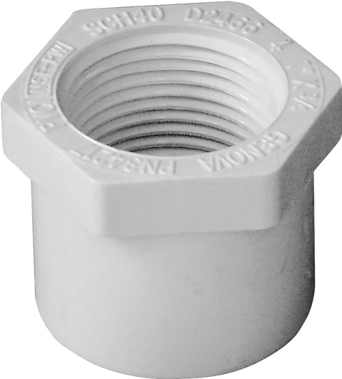IPEX 435725 Reducing Bushing, 1 x 3/4 in, Socket x FPT, PVC, SCH 40 Sc ...