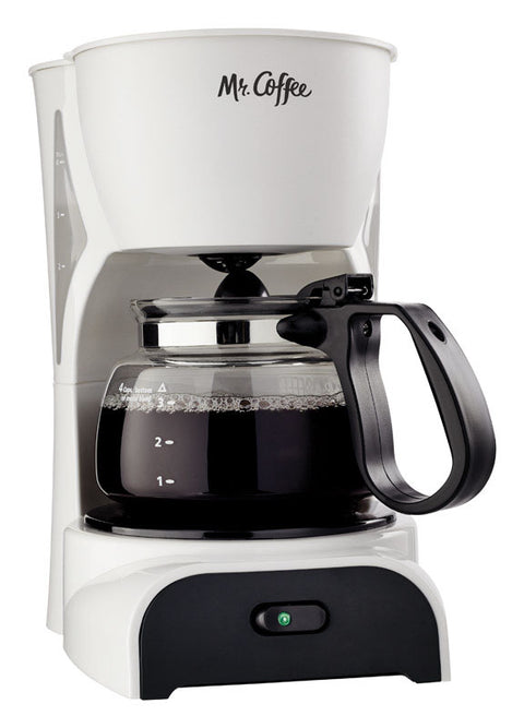 Mr. Coffee Simple Brew Coffee Maker 4 cups White