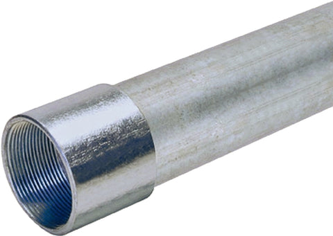 Allied Tube & Conduit 103119 Conduit, 2-7/8 in OD, 2-1/2 in, 10 ft L, Steel, Galvanized
