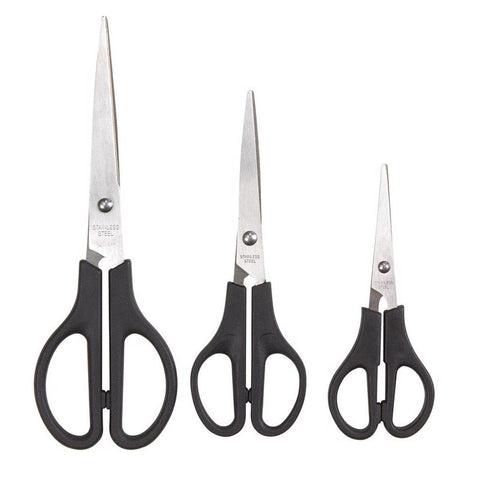 Diamond Visions Stainless Steel Scissors 3 pc, Pack of 24
