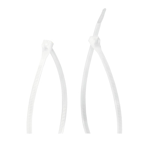 Gardner Bender 45-312 Cable Tie, Double-Lock Locking, 6/6 Nylon, Natural