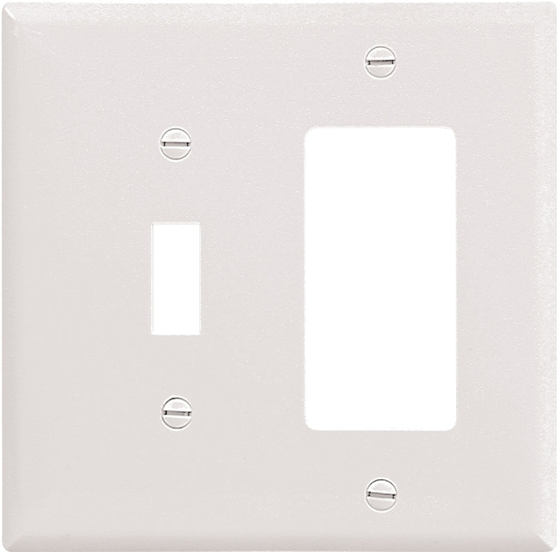 Eaton Wiring Devices 2153W-BOX Combination Wallplate, 4-1/2 in L, 4-9 ...