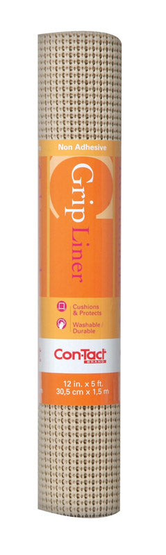 Contact Grip Liner 5 ft. L x 12 in. W Taupe Non Adhesive Beaded Liner