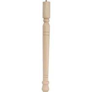 Waddell Early American Series 2562 Table Leg, 11-3/4 in H, Hardwood, Smooth Sanded