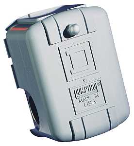 Square D Pumptrol FSG2J20BP Pressure Switch, 1-Phase, 115/230 V, 2-Pole, 220 psi Working, NEMA 1 Enclosure