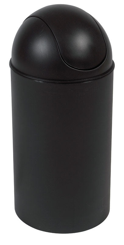 Umbra 10 gal. Black Grand Wastebasket