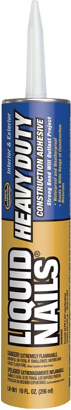 Liquid Nails LN-901 Heavy-Duty Construction Adhesive, Tan, 10 oz, Pack of 24