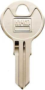 Hy-Ko 11010TM15 Key Blank, Brass, Nickel, For: Trimark Cabinet, House Locks and Padlocks, Pack of 10