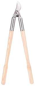 Landscapers Select 6147367 Bypass Lopper, 1-1/2 in Cutting Capacity, Steel Blade, Ash Wood Handle, Wood Handle