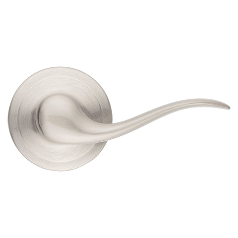 Kwikset Signature Series 720TNL 200 15RCAL Passage Lever, Non-Locking Lock, Satin Nickel, Zinc, Residential, 2 Grade