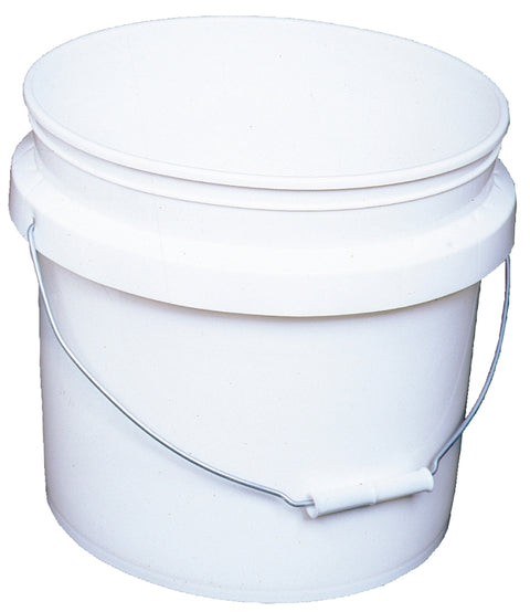 Leaktite-IPL Plastics 1123011 Paint Bucket, 3.5 gal Capacity, HDPE, White