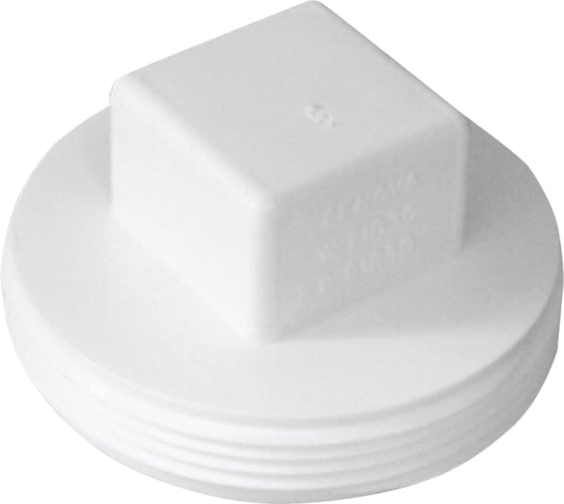 Sewer Shell Canplas 414244BC Sewer Plug, 4 in, MNPT, PVC, White – Shell Lumber and ...