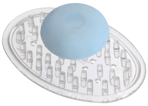 Interdesign 30100 Soap Saver Holder, Plastic, Clear, Pack of 12