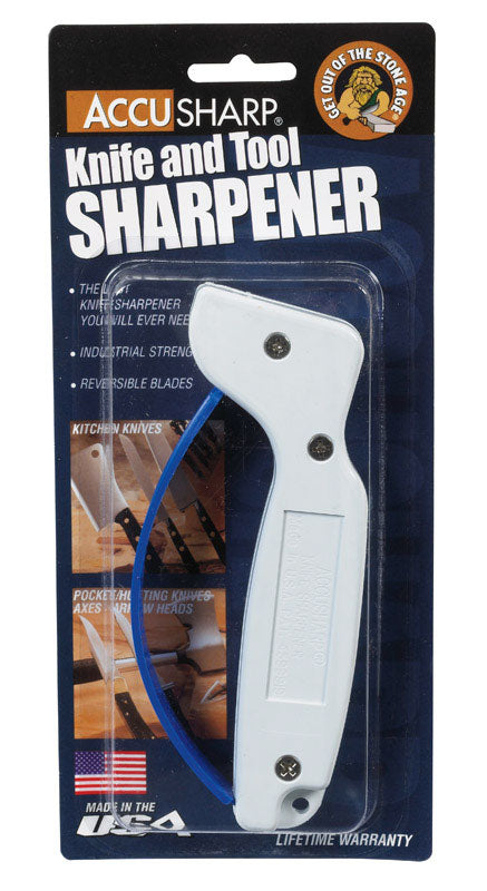 Accusharp Metal Knife Sharpener White