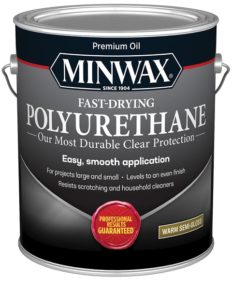 Minwax 71029000 Polyurethane, Oil Base, Clear, Semi-Gloss, Liquid, 1 gal Can, 0.9 Specific Gravity, Pack of 2