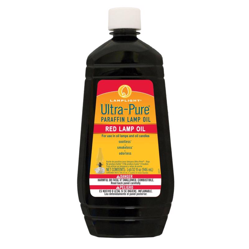 Lamplight Farms Ultra Pure Clean Burn Paraffin Oil Red 32 oz, Pack of ...
