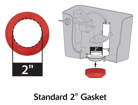 Korky 4010MP/PK Toilet Repair Kit, Plastic/Rubber, Black/Red, For: Fix Leaking, Noisy or Running Toilet in 1 Trip