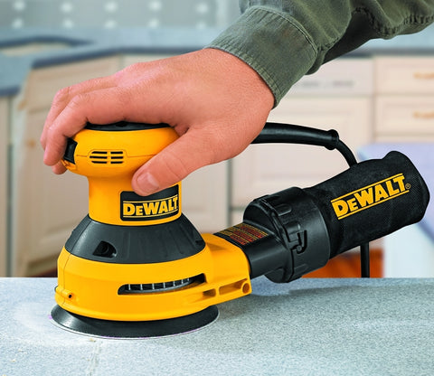 DEWALT DWE6420/D26450 Random Orbit Sander, 3 A, 5 in Pad/Disc, PSA Pad/Disc, Includes: (1) Dust Bag with Vacuum Adapter