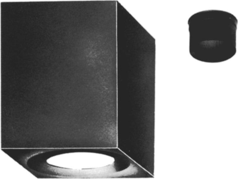AmeriVent 6HS-RSA12 Roof Support Box, Black, Includes: (1) Stainless S ...