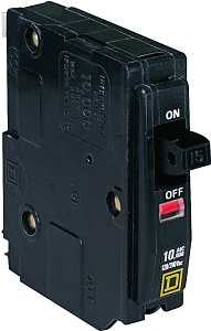 Square D QO QO140CP Circuit Breaker, Mini, 40 A, 1 -Pole, 120/240 VAC, 48 VDC, Fixed Trip, Plug Mounting