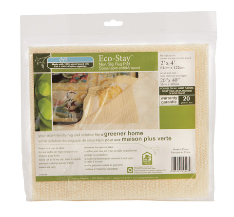 Eco Stay 2 ft. L x 4 ft. W Polyester Indoor Rug Pad