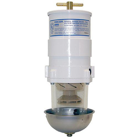 Racor 500MA30 Marine Turbine Fuel Filter/Water Separator w/Metal Shield, 30 Micron