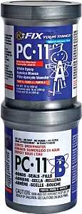 Protective Coating PC-11 Marine-Grade PC-11 1LB. Epoxy Adhesive, White, Paste, 1 lb Jar