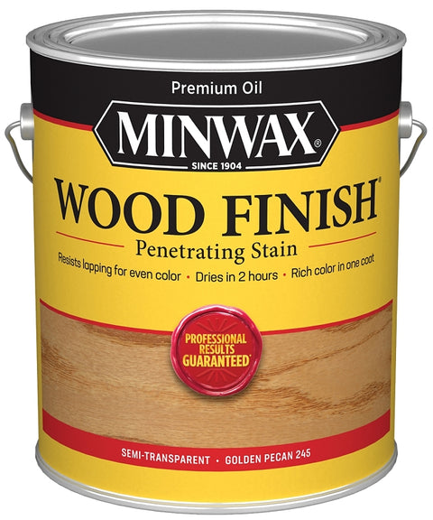 Minwax 71041000 Wood Stain, Oil Base, Golden Pecan, Liquid, 1 gal, Can, Pack of 2