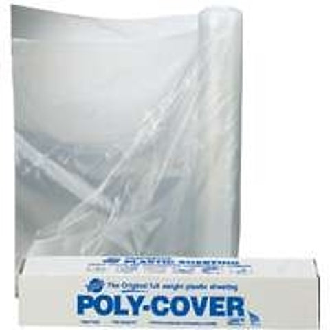 Warp's 1.5X84-C Poly Film, 200 ft L, 8.3 ft W, 1-1/2 mil Thick, Polyethylene Backing, Clear