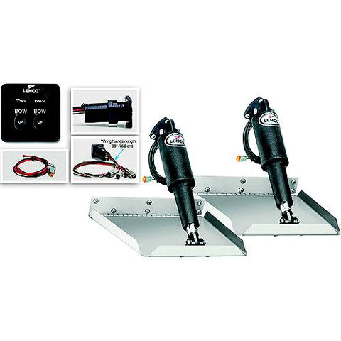 12″ x 12″ Edge Mount Electric Trim Tab Kit w/122 Switch
