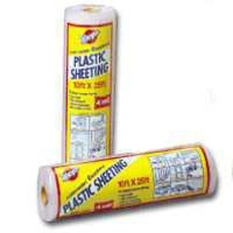 Warp's 3CH20C Poly Film, 25 ft L, 20 ft W, 3 mil Thick, Clear, Pack of 6