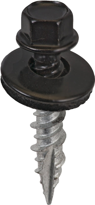 Acorn SW-MW1BK250 Screw, #9 Thread, High-Low, Black, Hex Drive, Self-T ...