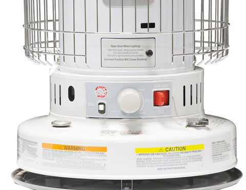 Kero World KW-24G Portable Heater, 1.9 gal Fuel Tank, Kerosene, 23800 Btu, 1000 sq-ft Heating Area, Gray