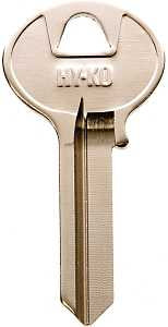 Hy-Ko 11010CO105 Key Blank, Brass, Nickel, For: Corbin Russwin Cabinet, House Locks and Padlocks, Pack of 10