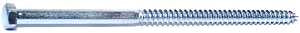 Midwest Fastener 01325 Lag Screw, 3/8 in Thread, 8 in OAL, Zinc