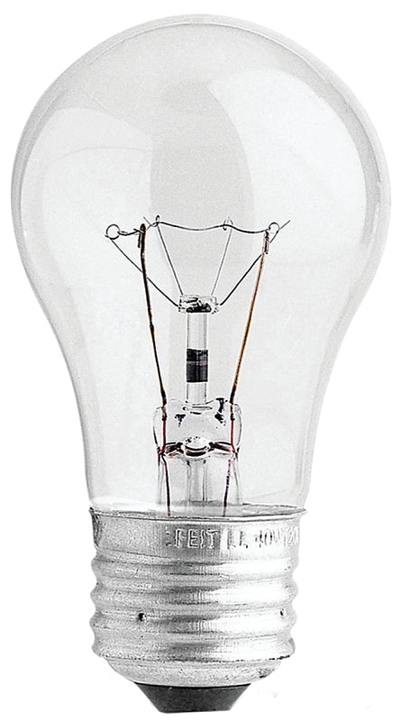 Feit Electric BP40A15/CL/CAN Incandescent Bulb, Clear Lamp, 1-7/8 in D x 3-1/2 in H Dimensions, 40 W, A15 Lamp, Pack of 6