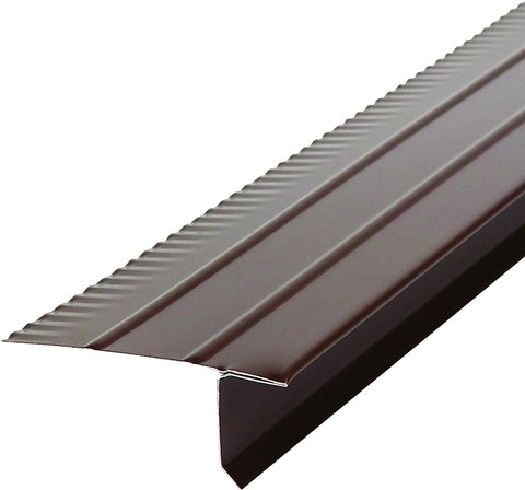 Amerimax 5509919120 Roof Edge, 10 ft L, 2-7/16 in W, 1 in H, Aluminum, Brown, Pack of 50