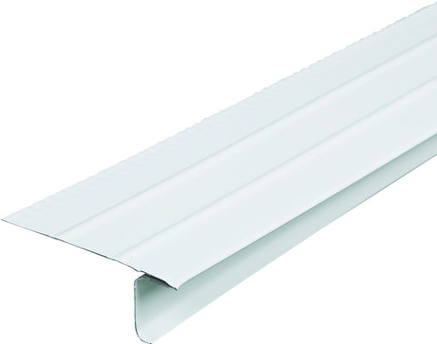 Amerimax 5509900120 Roof Edge, 10 ft L, 2-7/16 in W, 1 in H, Aluminum, White, Pack of 50