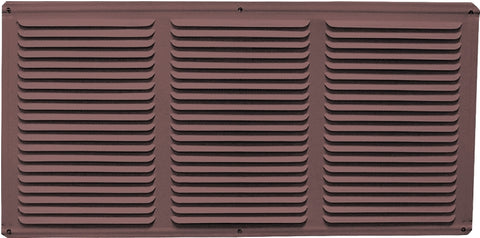 Master Flow EAC16X4BR Undereave Vent, 24 sq-ft Net Free Ventilating Area, Aluminum, Brown, Pack of 36