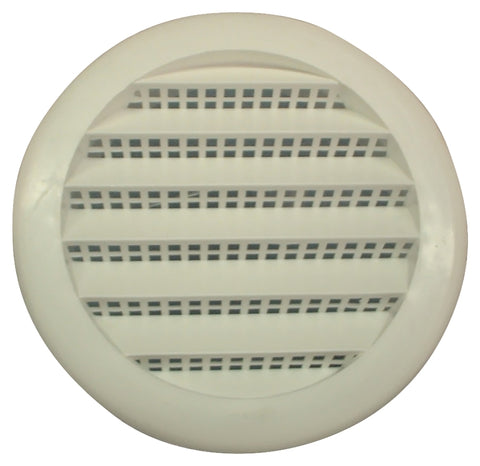 Maurice Franklin PLW-100 Series PLW100 3 Screen Louver, Polypropylene, White
