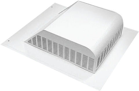 Master Flow SSB960AW Louver, 18 in L, 20-1/2 in W, Aluminum, White, Roof Installation, Pack of 8