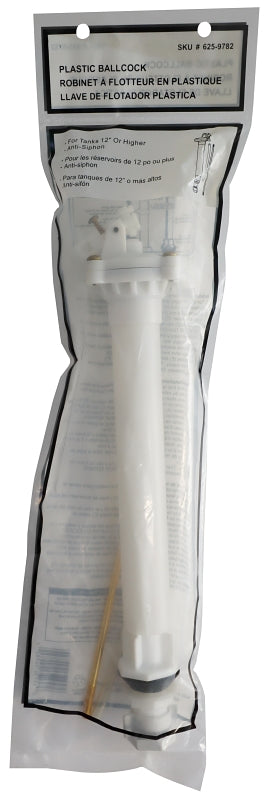 ProSource PMB-171 Toilet Ballcock, Plastic, Anti-Siphon: Yes, For: 12 ...