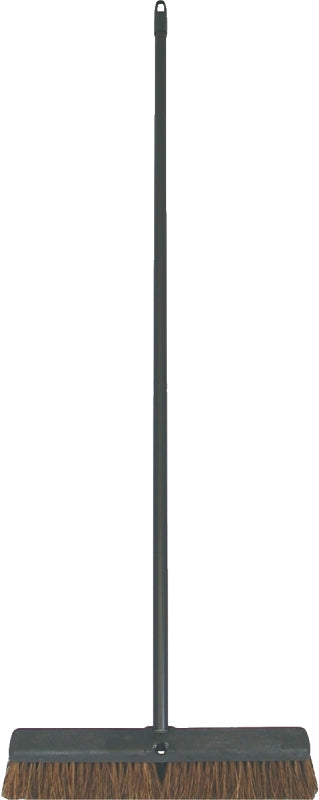 Birdwell 4018-4 Contractor Push Broom, 18 x 2-5/8 x 7/8 in Block, 3 in L Trim, Synthetic Blend Fiber Bristle
