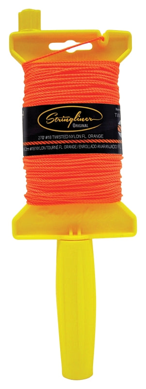 Stringliner 11406 Line Reel, 270 ft L Line, Fluorescent Orange Line ...