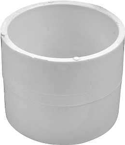 Canplas 193004R Repair Coupling, 4 in, Hub, PVC, White