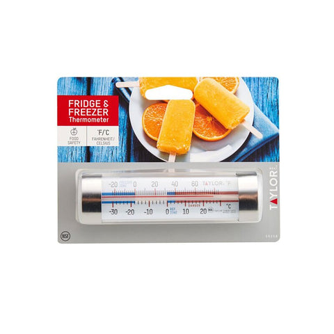 Taylor 5925N Fridge/Freezer Thermometer, -20 to 80 deg F, Analog Display, White