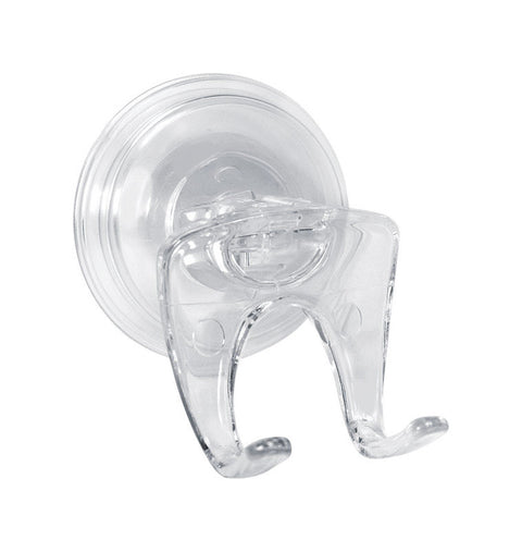 Interdesign Power Lock Razor Holder 6.3 in. H x 1.5 in. L x 4 in. W Clear Clear Plastic